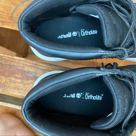 Timberland Davis Square Black Leather Chukka Boots Men’s 8.5 - Picture 11 of 12